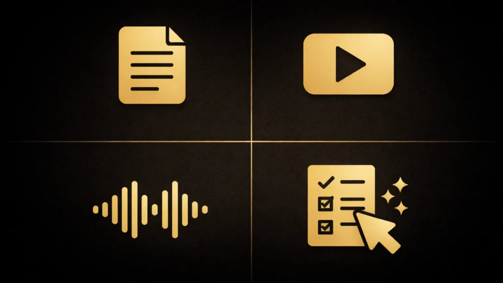 أنواع المحتوى الرقمي المختلفة