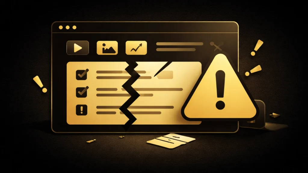 أخطاء شائعة في صناعة المحتوى الرقمي
