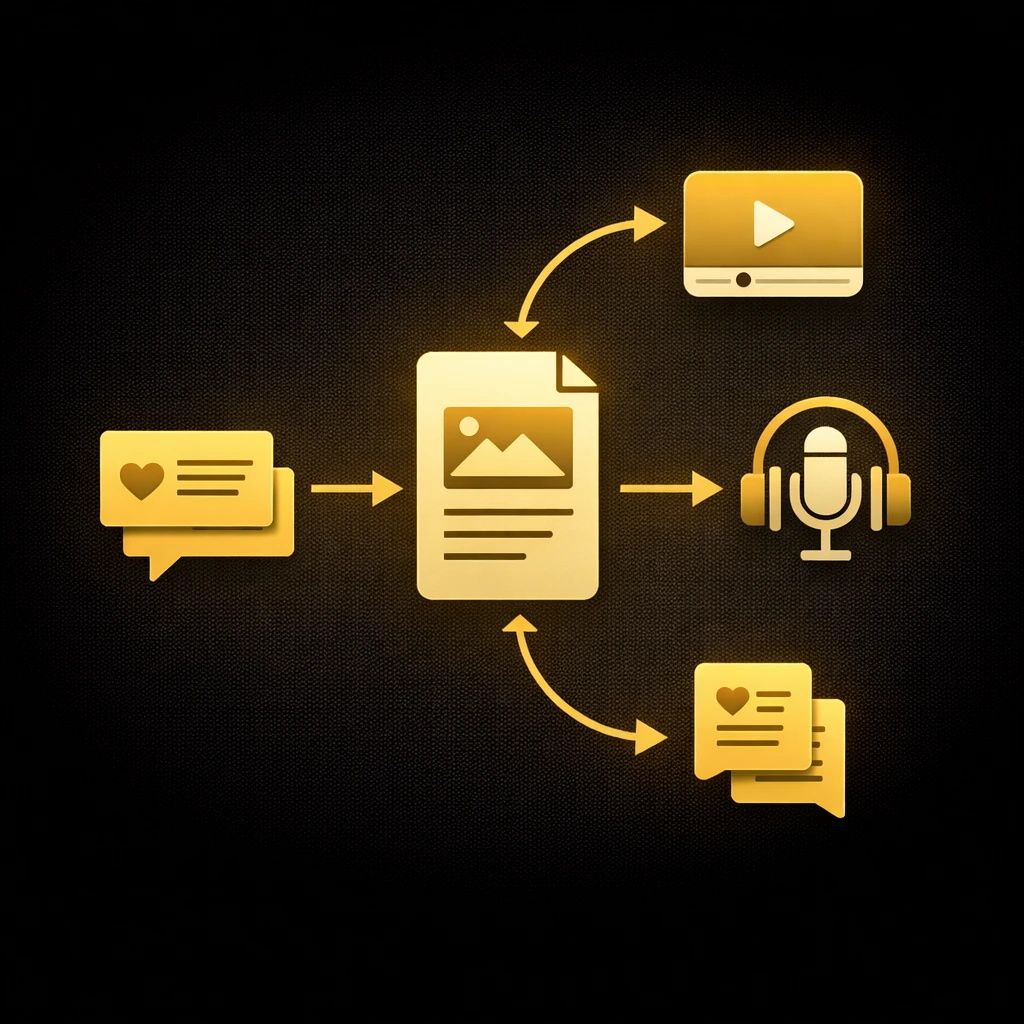 إعادة تدوير المحتوى