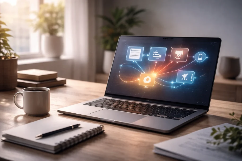 كيف تدمج الذكاء الاصطناعي في روتينك كصانع محتوى دون أن تفقد هويتك؟ (خطة يومية 2026)